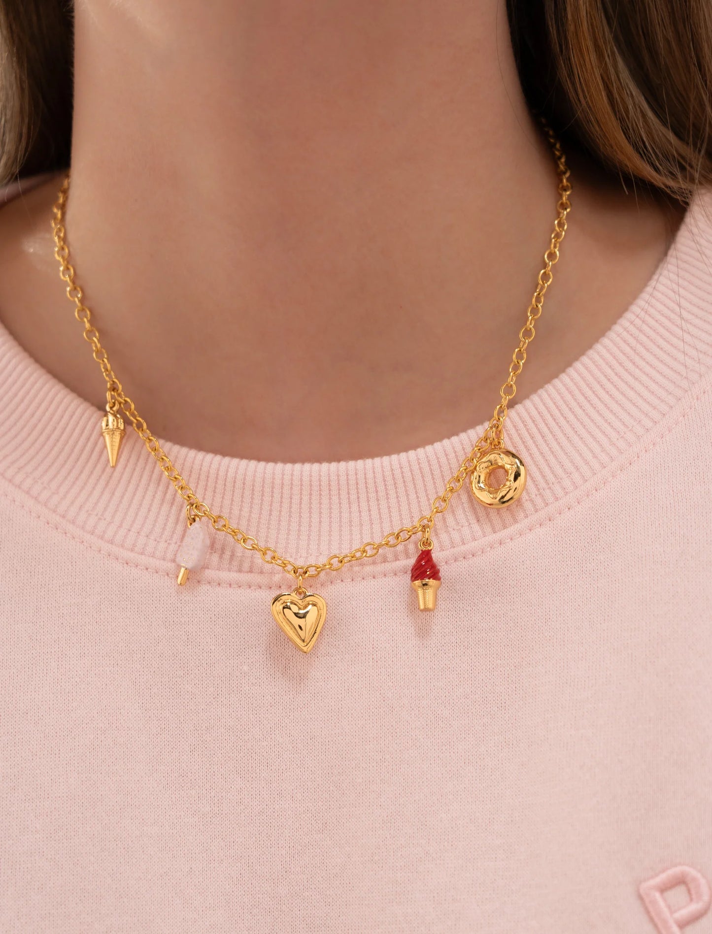 Collar Multicharms Candy + Aretes