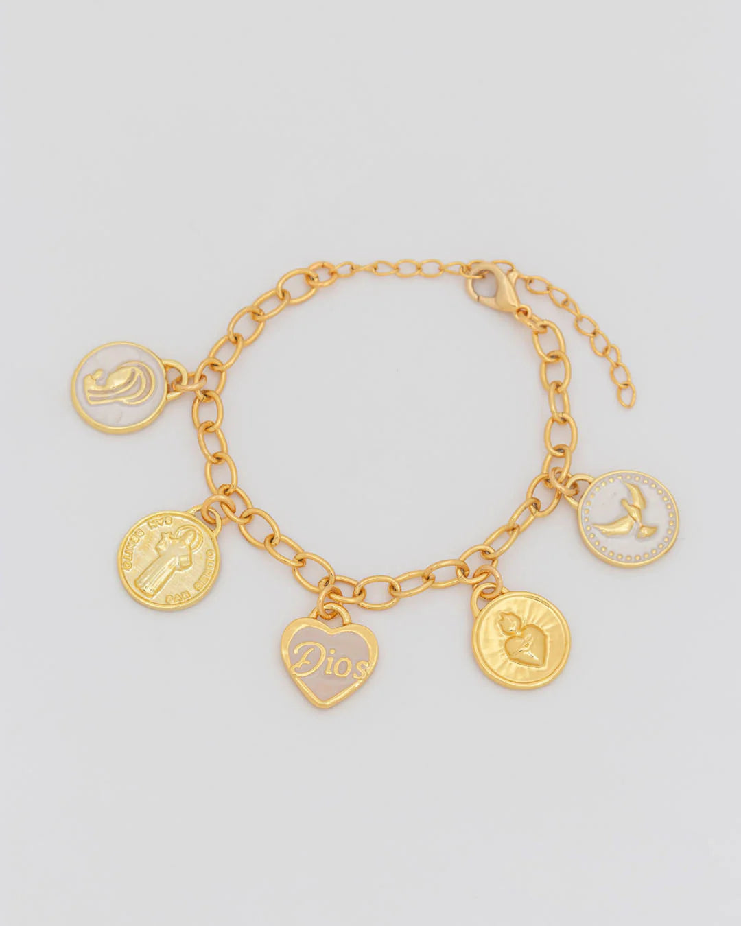 Pulsera Multicharms Religiosa + Empaque Especial