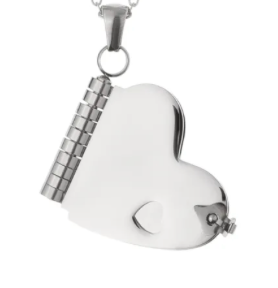 Collar libro corazón Grabado laser