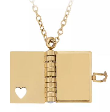 Collar libro Grabado laser