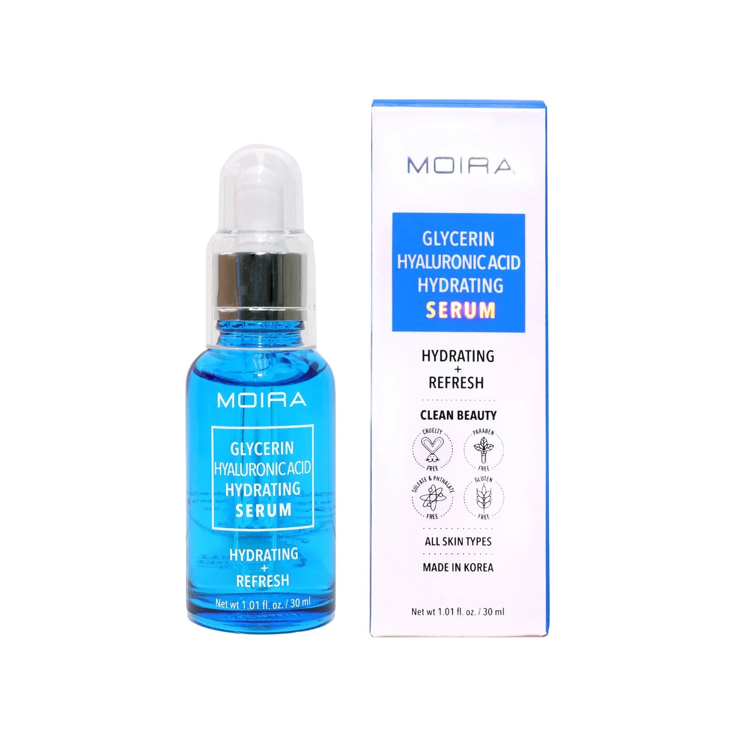 MOIRA BEAUTY GLYCERIN HYALURONIC ACID HYDRATING SERUM