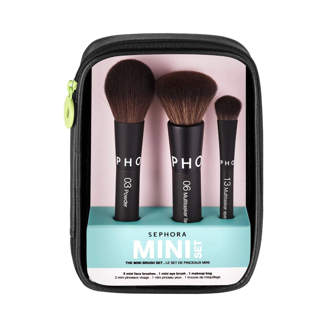 Mini face and eye brush set