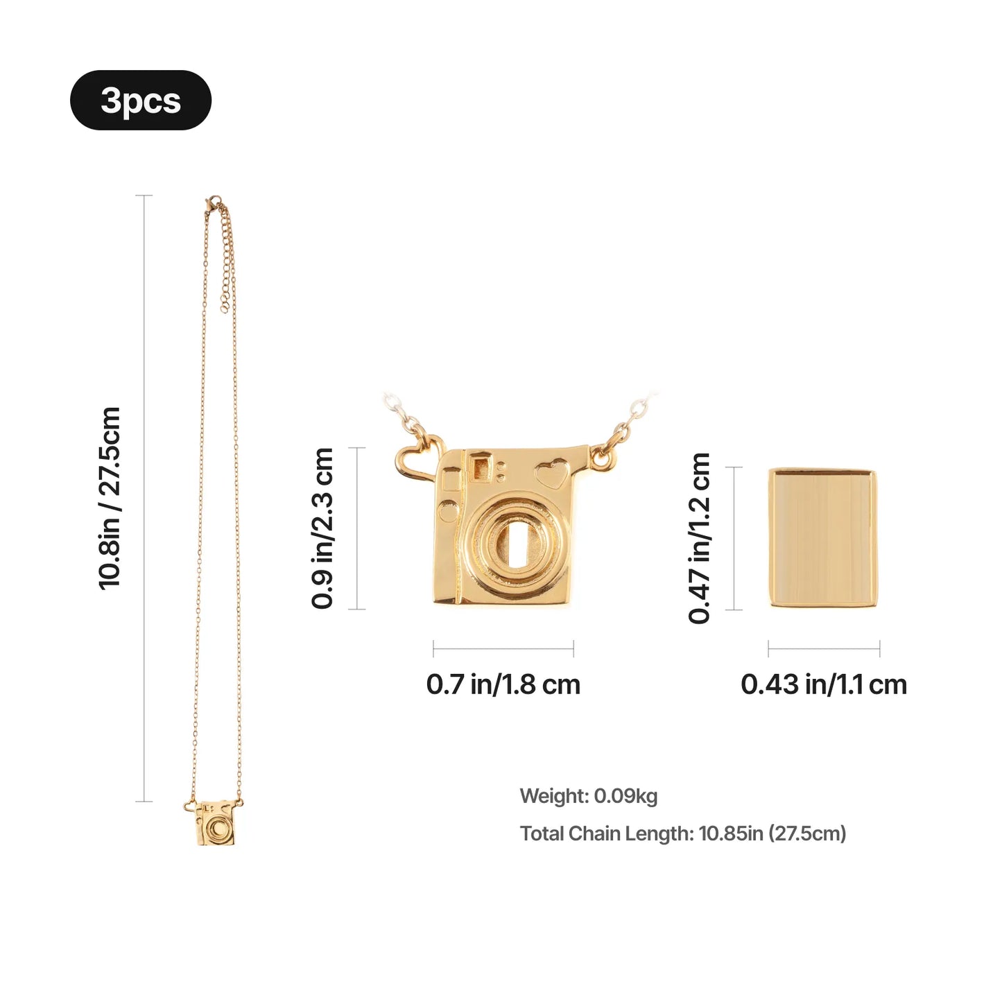 Collar camara grabado láser