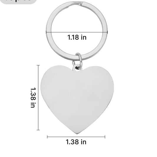 Llavero Corazón Personalizable 💛✨